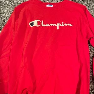 Red Champion Long Sleeve